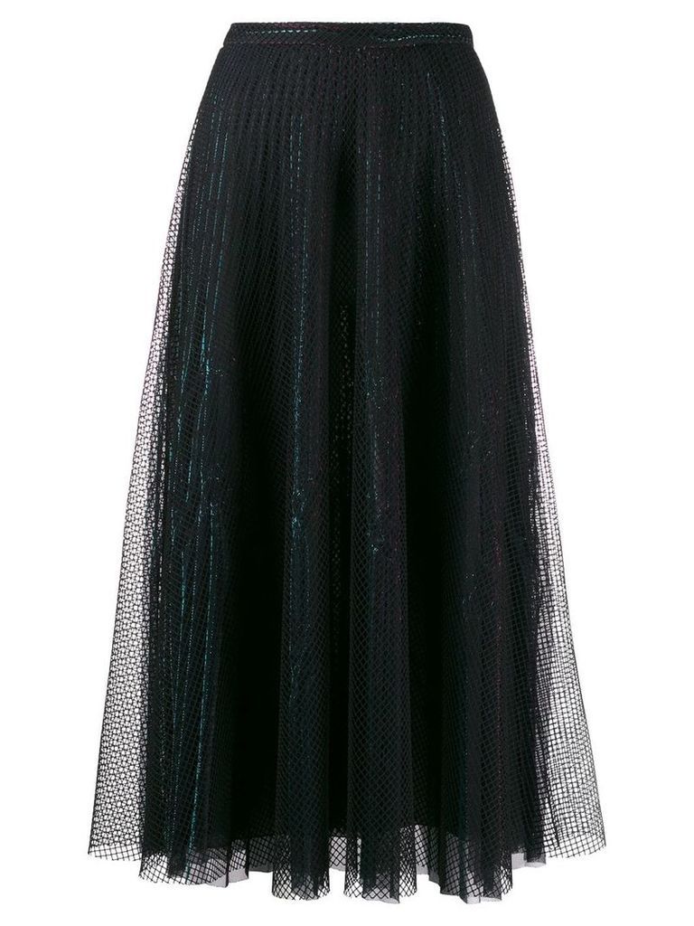 Marco De Vincenzo fishnet skirt - Black