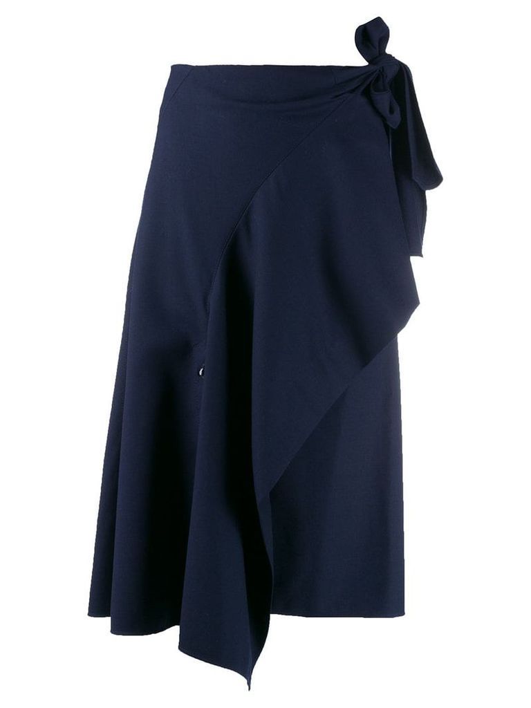 Chloé asymmetric draped skirt - Blue