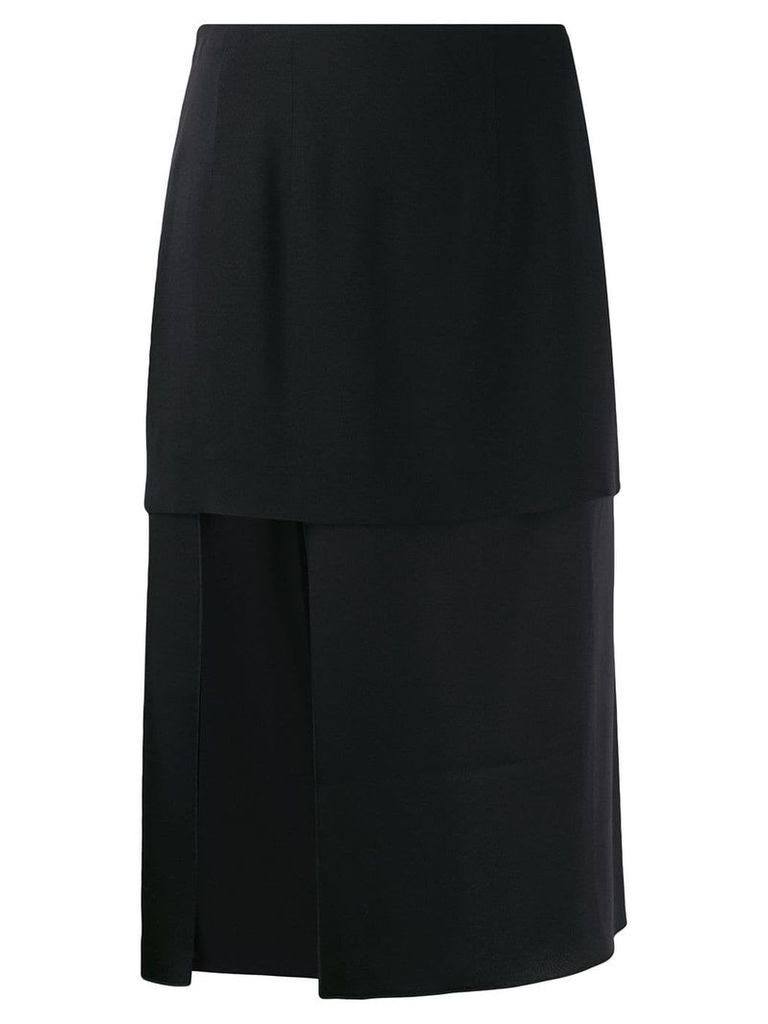 Mugler asymmetric skirt - Black