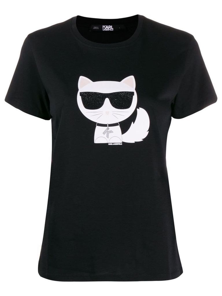 Karl Lagerfeld K/Ikonik Choupette T-shirt - Black