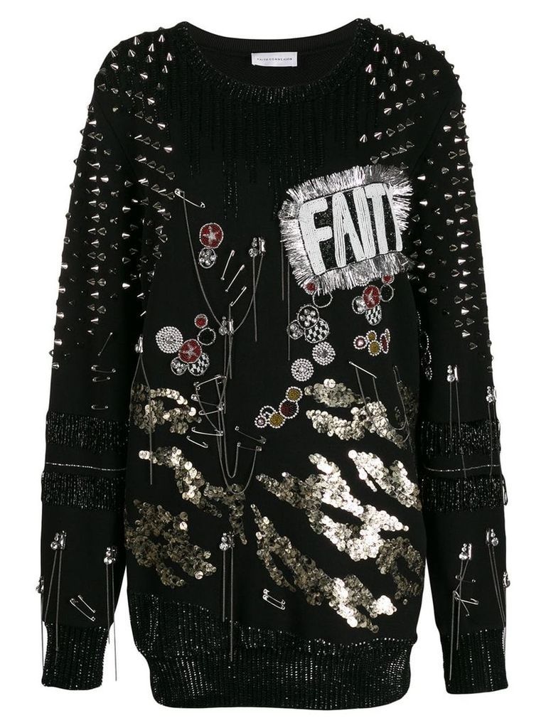 Faith Connexion embellished jumper - Black