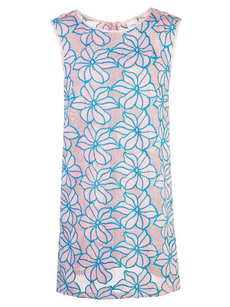Onia embroidered mini dress - PINK