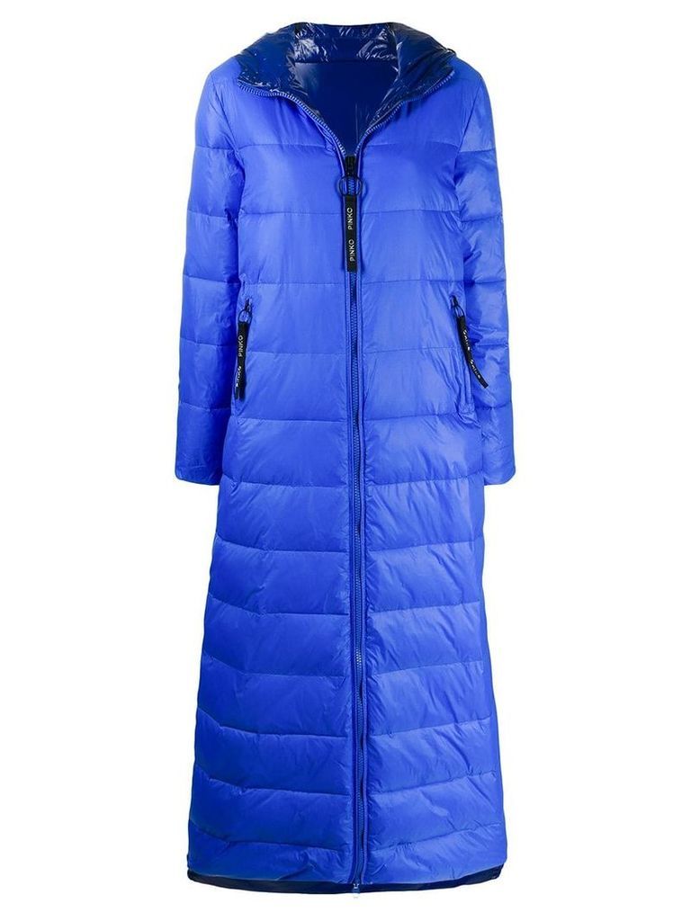 Pinko padded hooded coat - Blue
