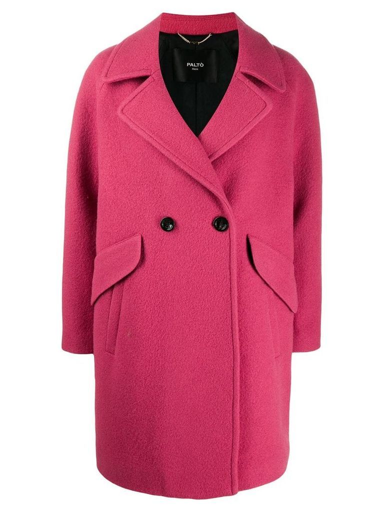 Paltò double breasted coat - PINK