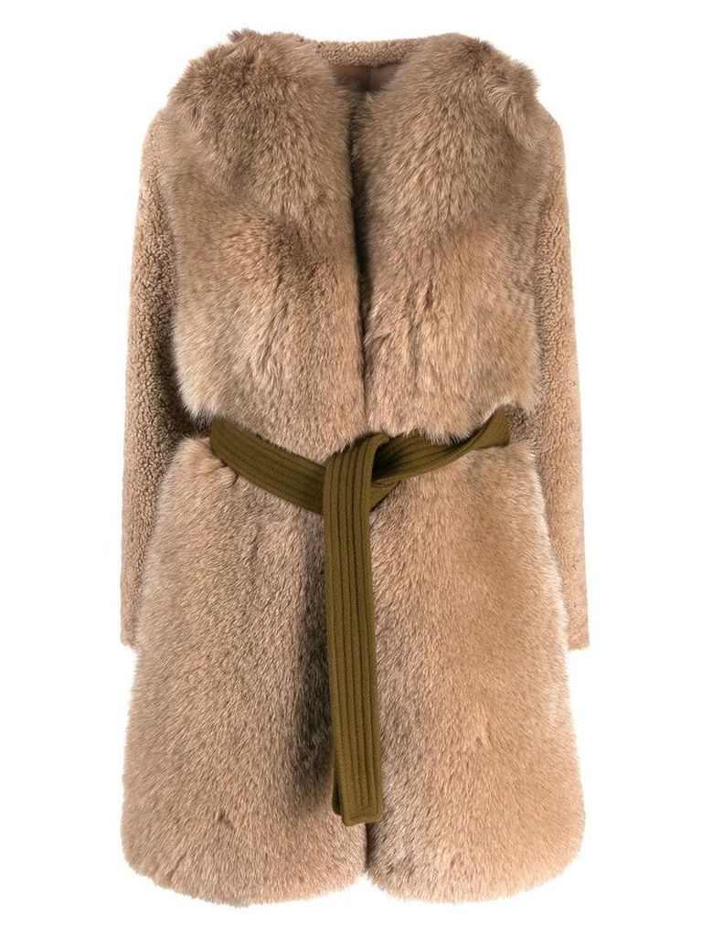 Blancha oversized coat - NEUTRALS