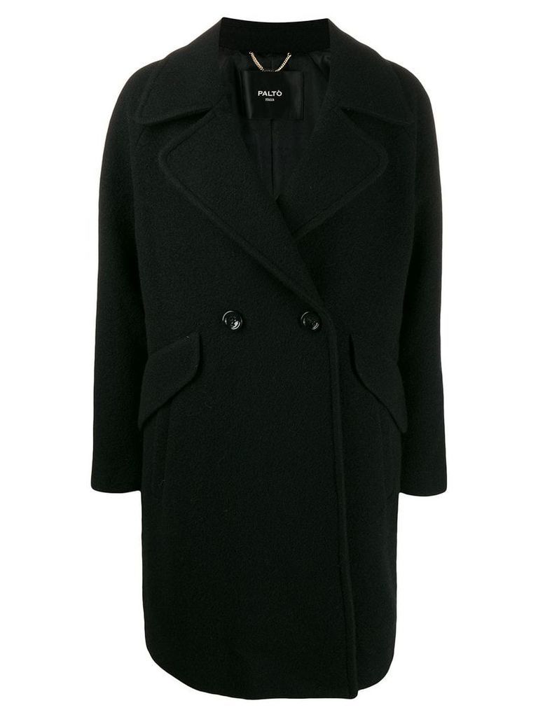Paltò double breasted coat - Black