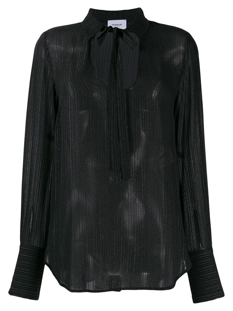 Dondup striped relaxed-fit blouse - Black