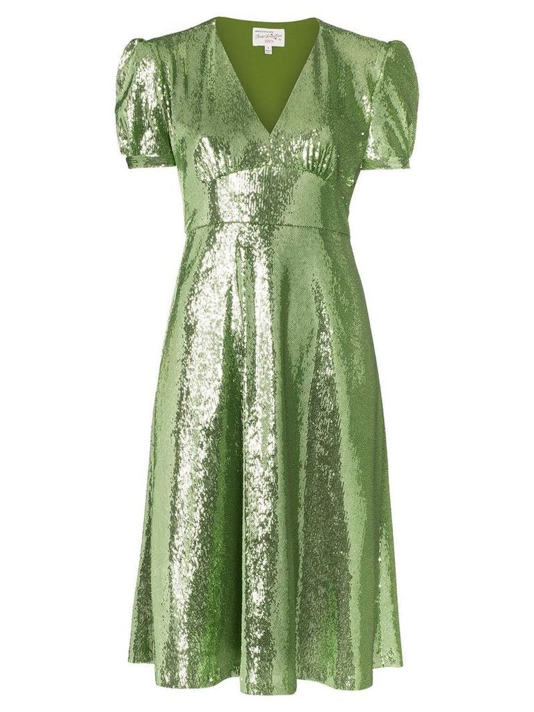 HVN Paula sequin-embellished dress - Green