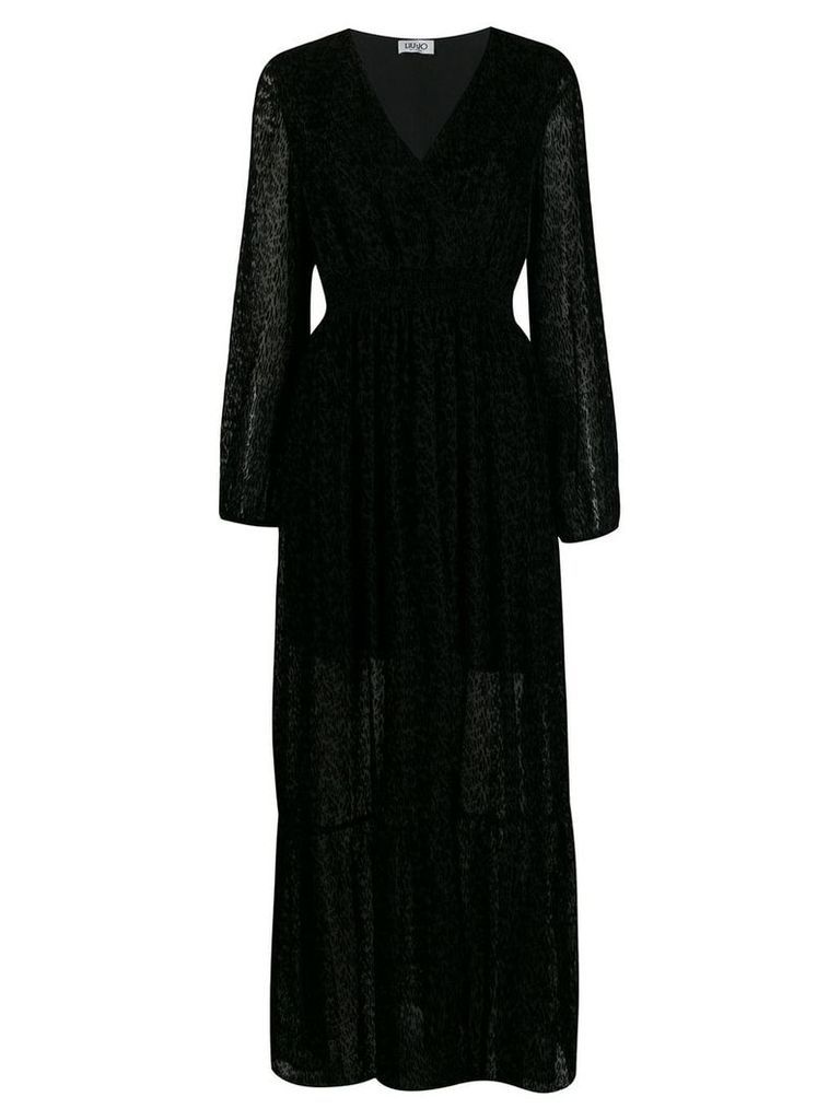 LIU JO animal print maxi dress - Black