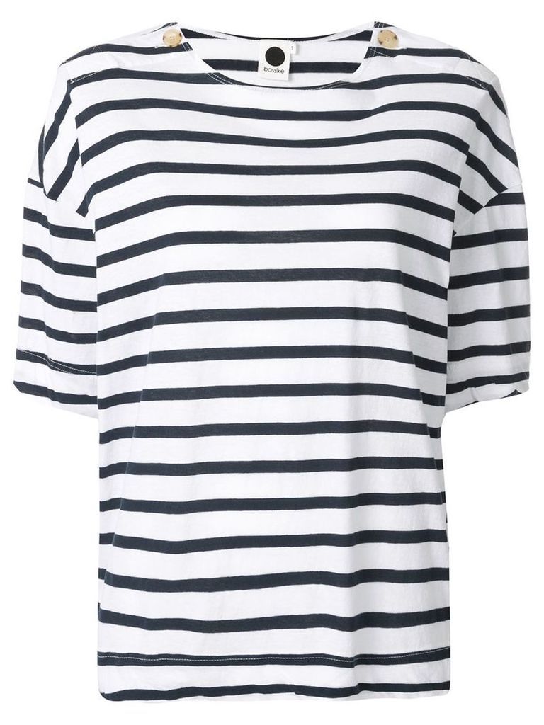 Bassike striped T-shirt - White