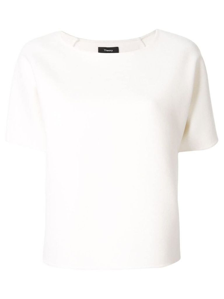 Theory round neck T-shirt - White