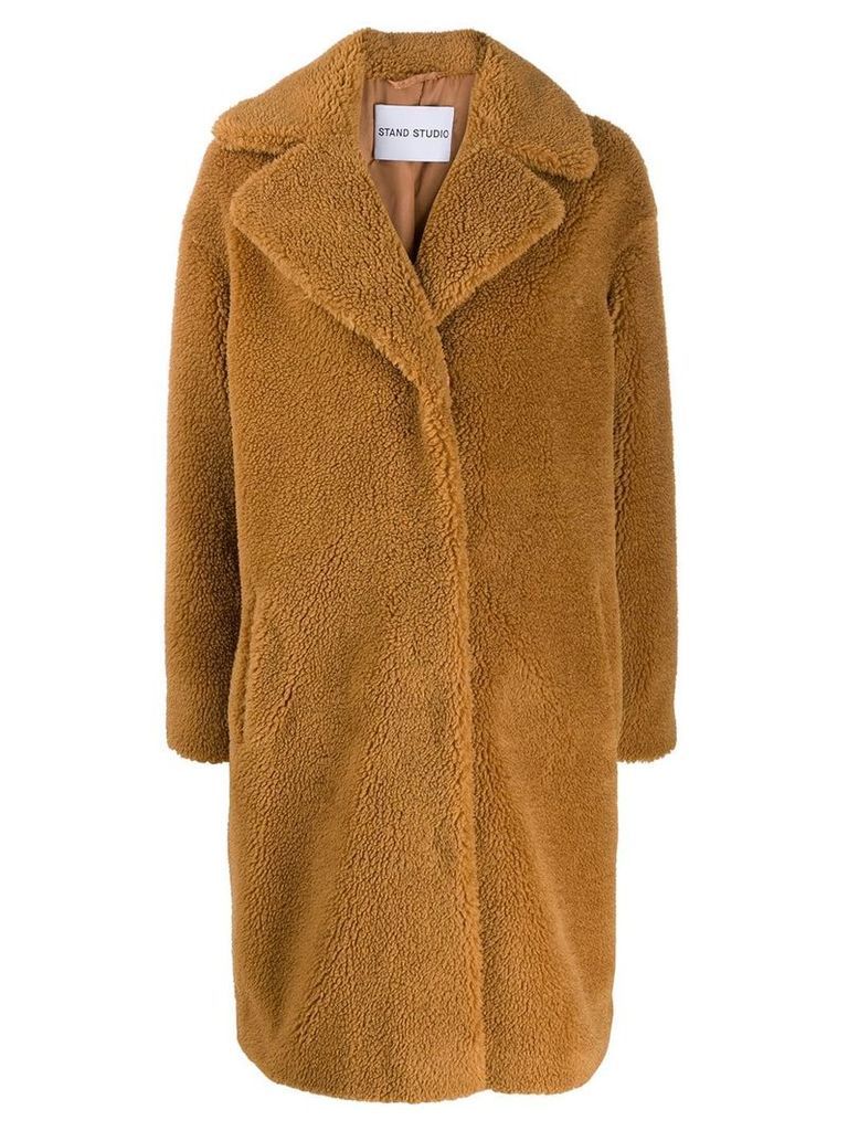 STAND STUDIO faux shearling coat - Brown