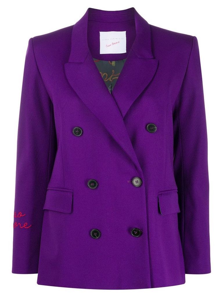 Giada Benincasa double-breasted jacket - Purple