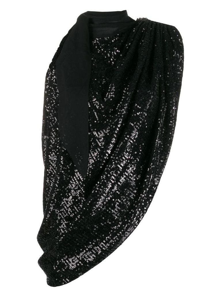 Magda Butrym embellished draped top - Black