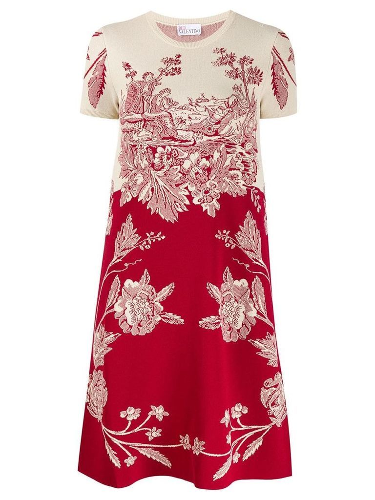 RedValentino RED(V) floral print short dress