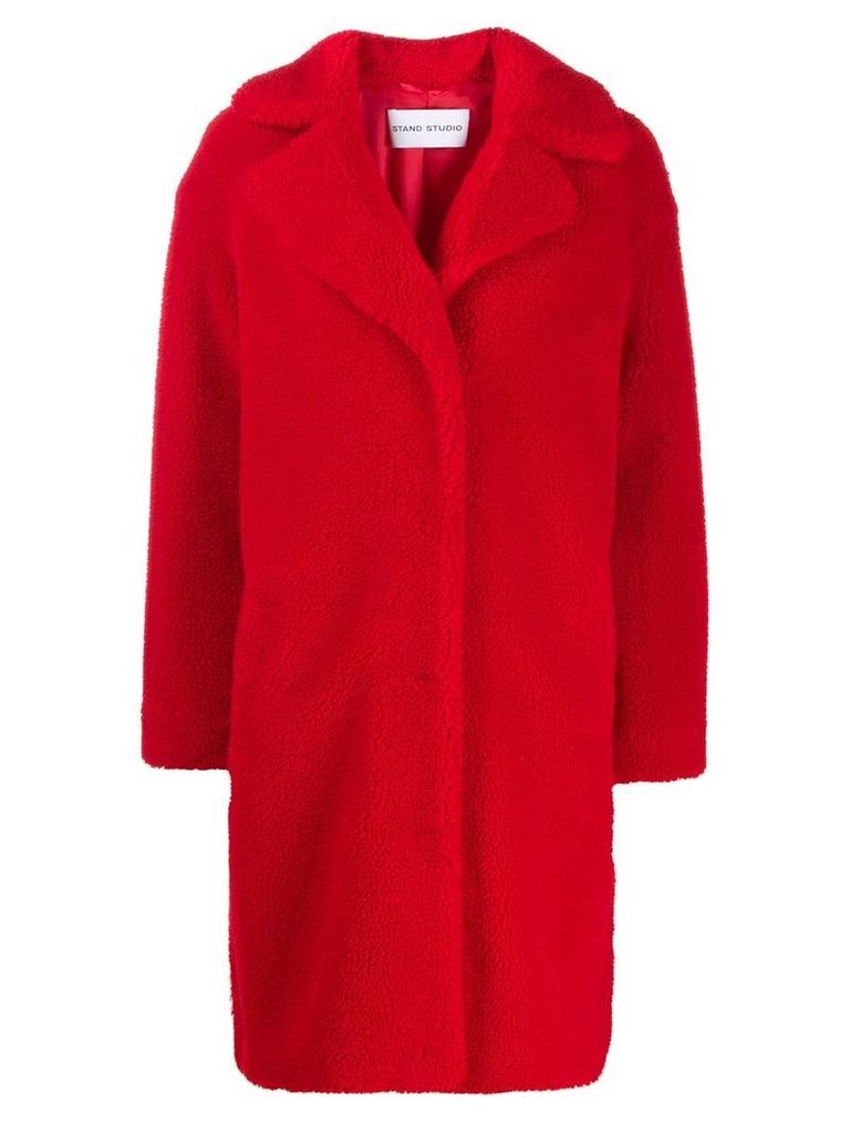 Stand Studio concealed fastened coat - Red