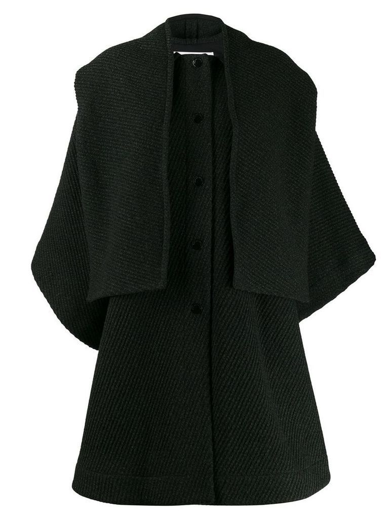See by Chloé textured cape coat - Green