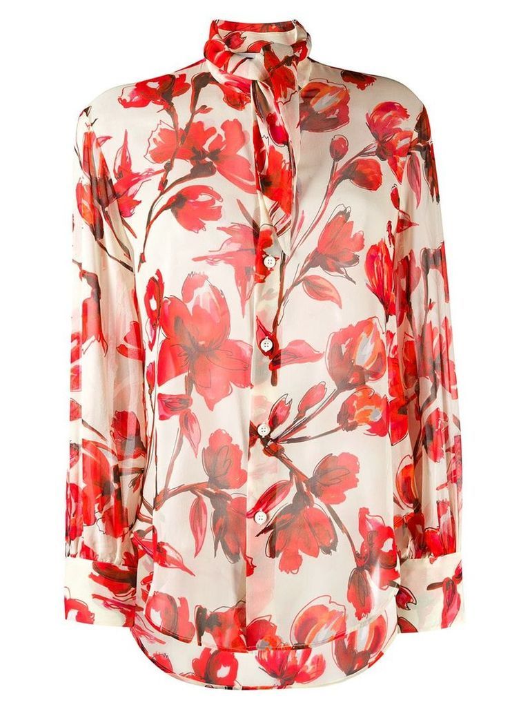 Vivienne Westwood flower print shirt - NEUTRALS