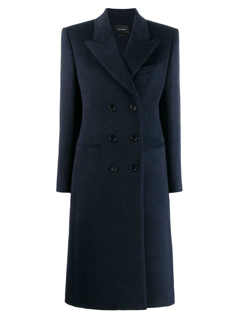 Isabel Marant double breasted fitted coat - Blue