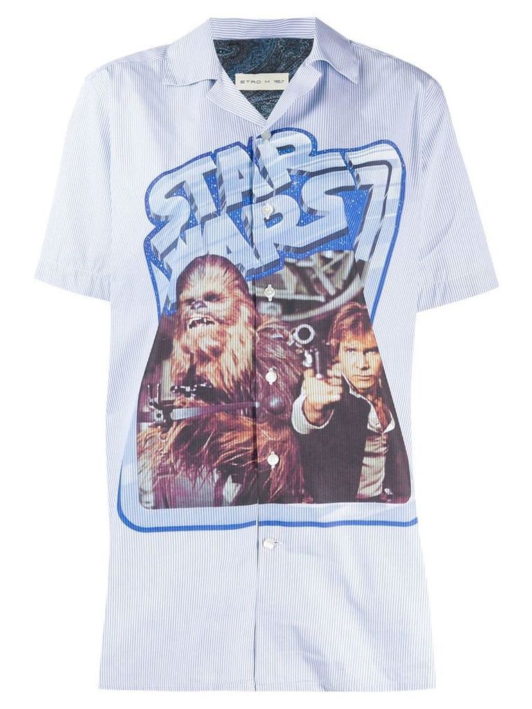 Etro printed Star Wars shirt - Blue