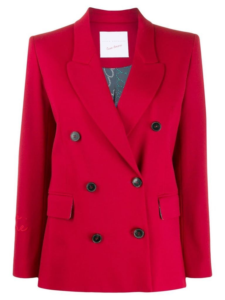 Giada Benincasa boxy fit blazer - Red