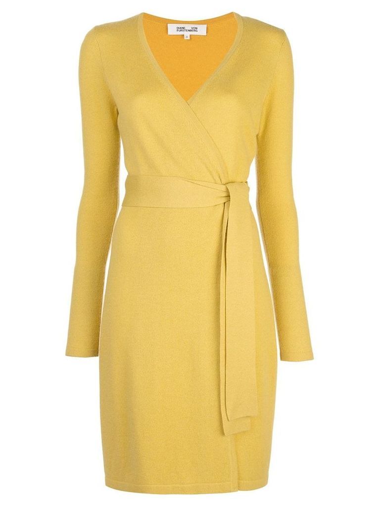 Diane von Furstenberg Linda wrap dress - Yellow