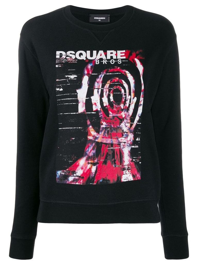 Dsquared2 printed logo sweatshirt - Black