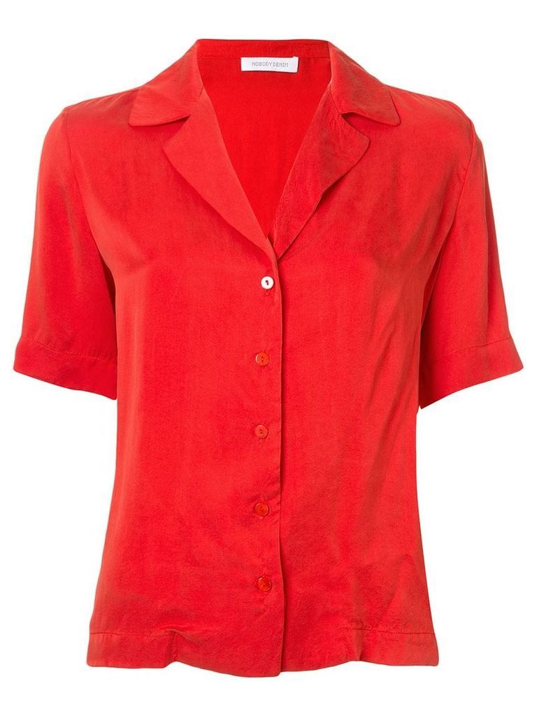 Nobody Denim Gallery short-sleeved shirt - Red