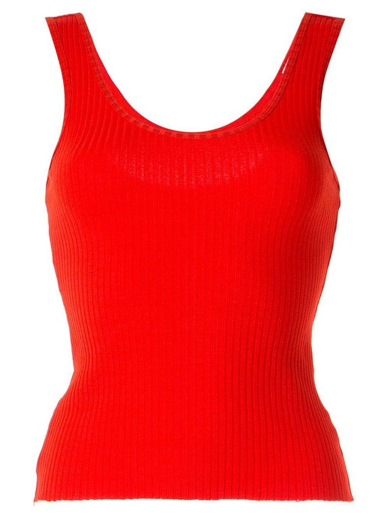 Nobody Denim Luxe ribbed tank top - Red