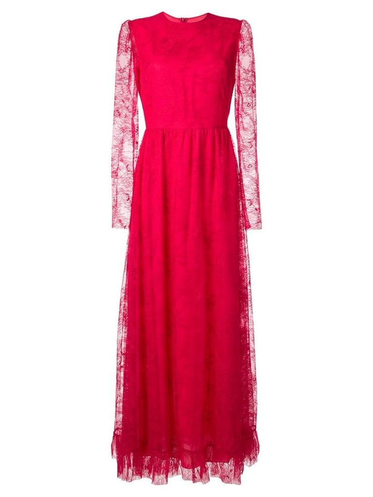 Philosophy Di Lorenzo Serafini lace detail evening dress - Red