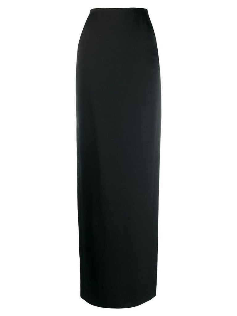 Saint Laurent long fitted straight skirt - Black