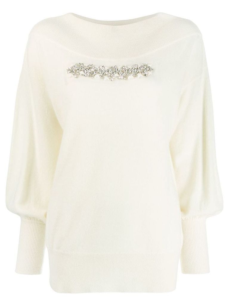 P.A.R.O.S.H. embellished sweater - White