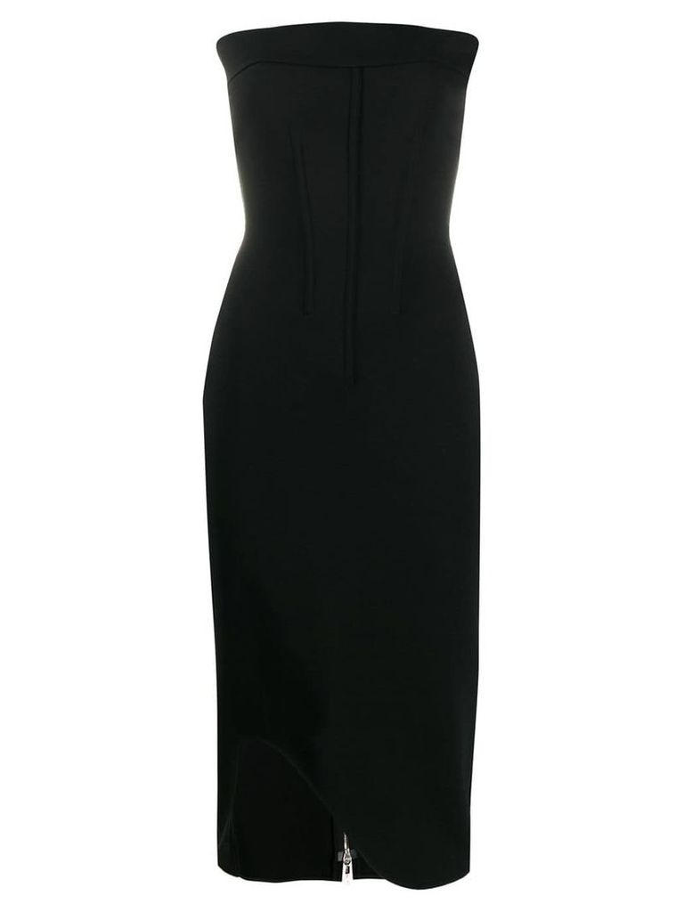 Genny strapless midi dress - Black