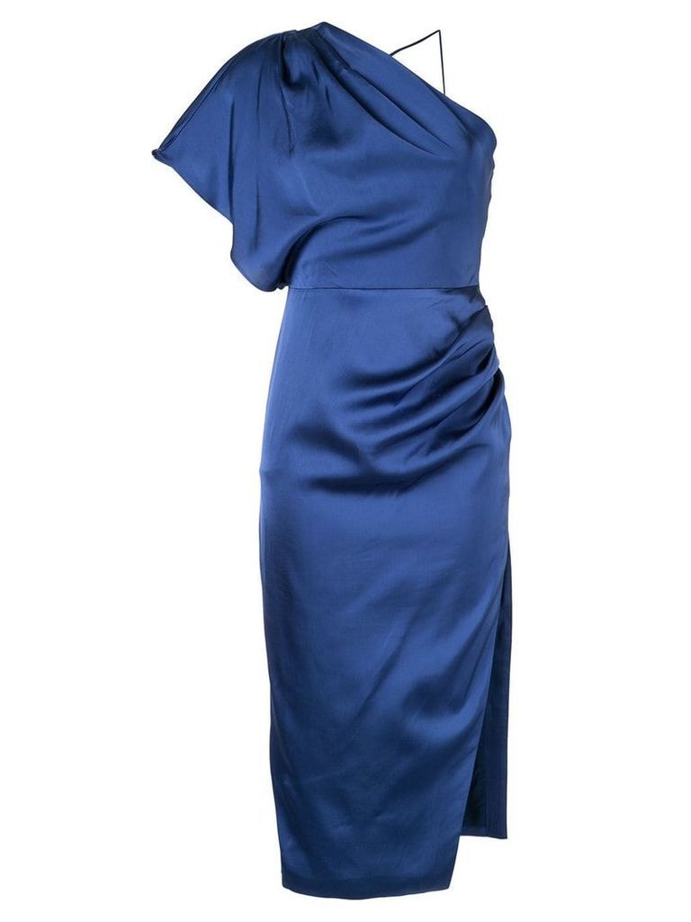Manning Cartell one shoulder satin dress - Blue