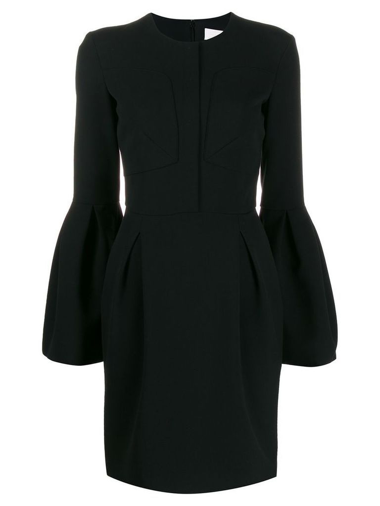 Genny bell sleeved dress - Black
