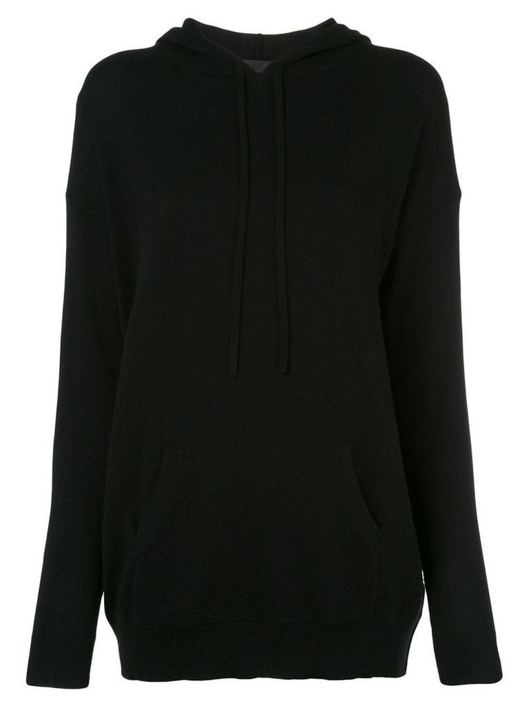 Nili Lotan fine knit hoodie - Black