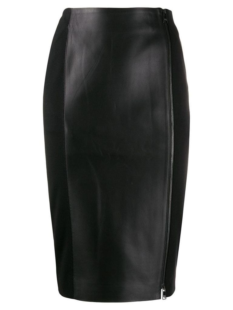 Karl Lagerfeld zip up pencil skirt - Black