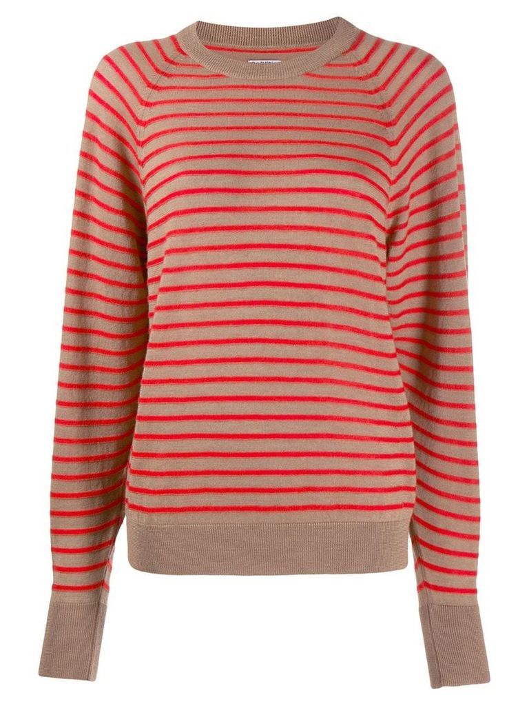Barena striped fitted top - NEUTRALS