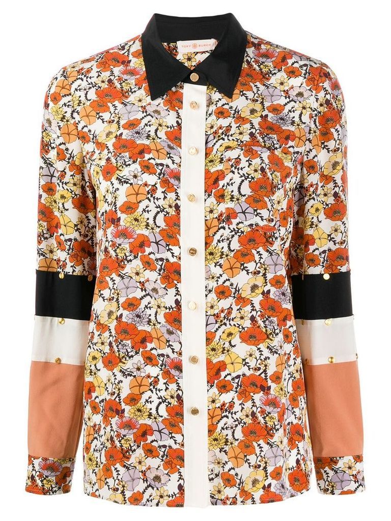 Tory Burch floral print shirt - NEUTRALS