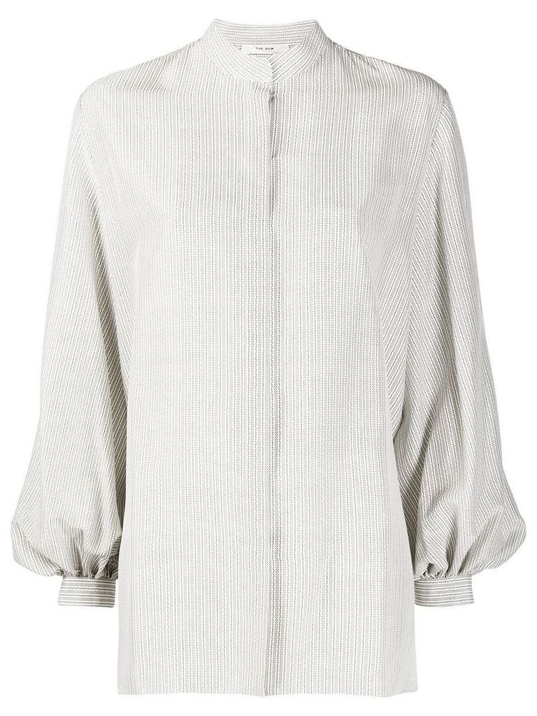 The Row pin-stripe blouse - White
