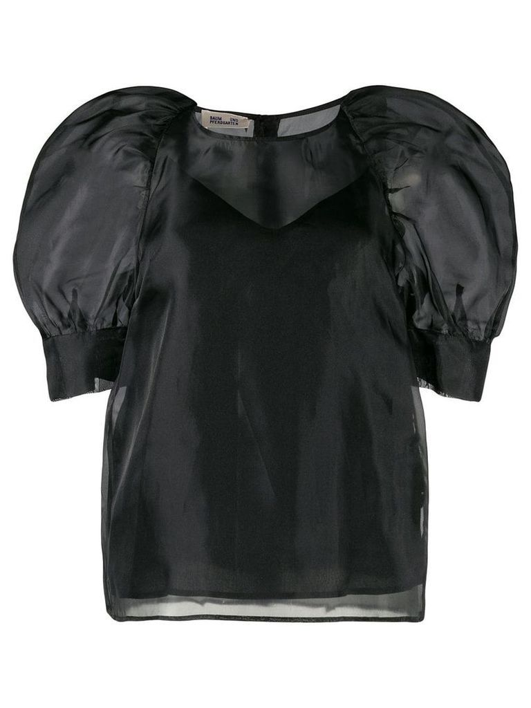 Baum Und Pferdgarten puff-shoulder blouse - Black