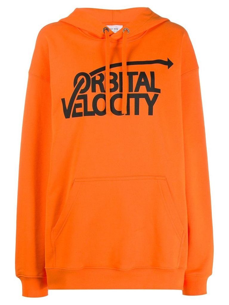 Calvin Klein Jeans Est. 1978 Orbital Velocity hoodie - ORANGE