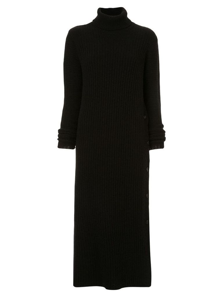 Marni side-slit ribbed knit dress - Black