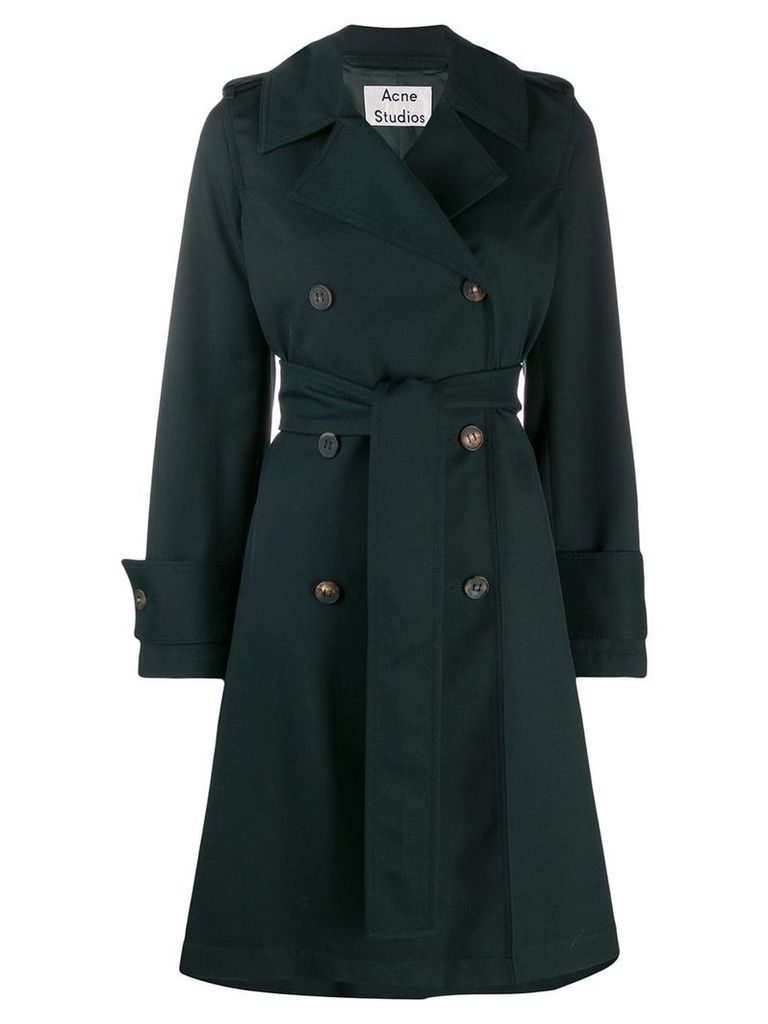 Acne Studios belted trench coat - Green
