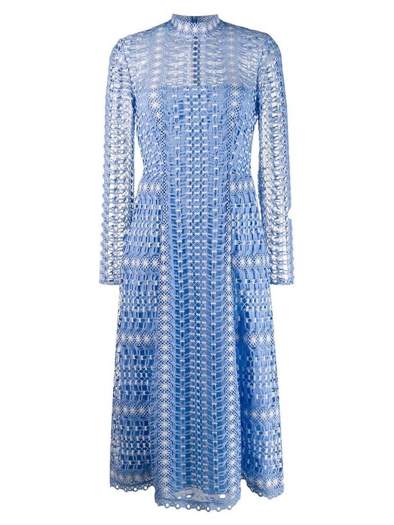 Temperley London crochet midi dress - Blue