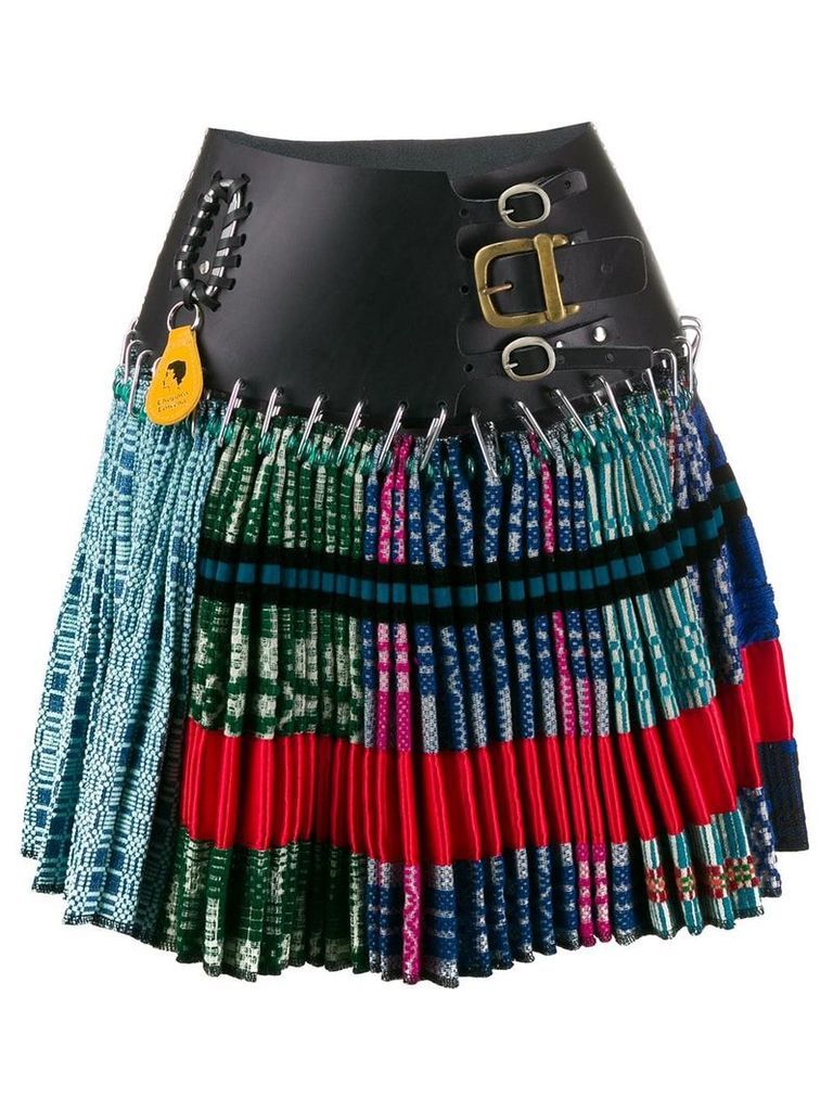 Chopova Lowena belted skirt - Blue
