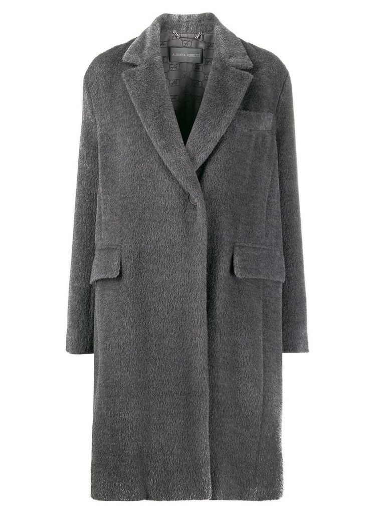 Alberta Ferretti single-breasted coat - Grey