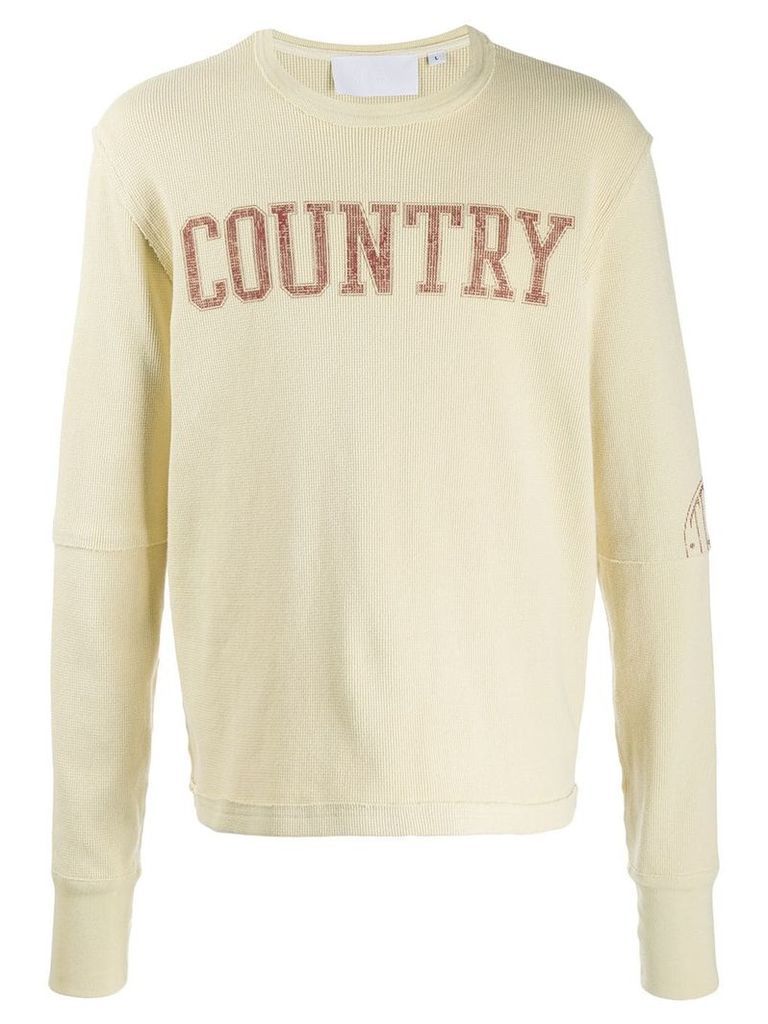 Telfar printed country' sweatshirt - NEUTRALS