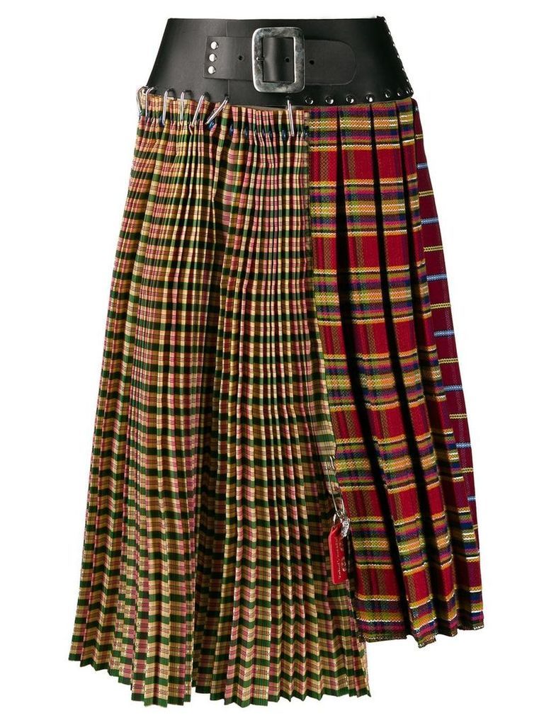 Chopova Lowena pleated midi skirt - Yellow