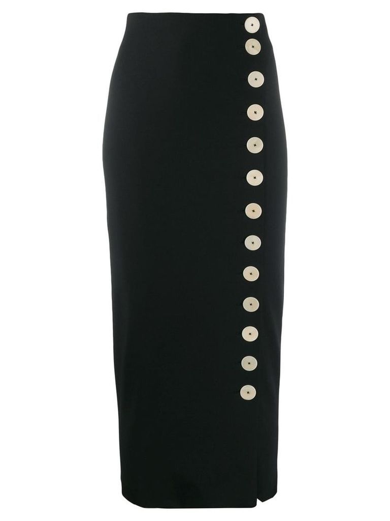 A.W.A.K.E. Mode buttoned pencil skirt - Black